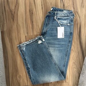 Velvet Straight-Leg Washed Blue Women's Jeans